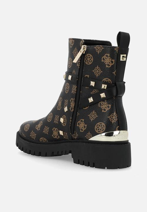 GUESS - Oliy logo peony tamara boot - brown/black