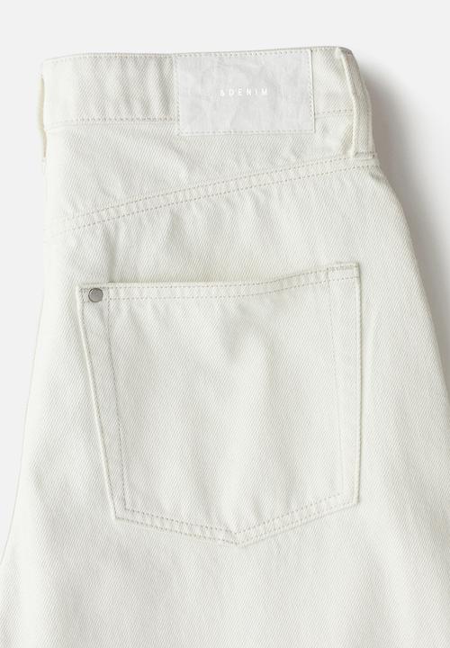 H&M - Barrel high jeans - cream