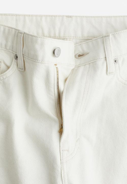 H&M - Barrel high jeans - cream