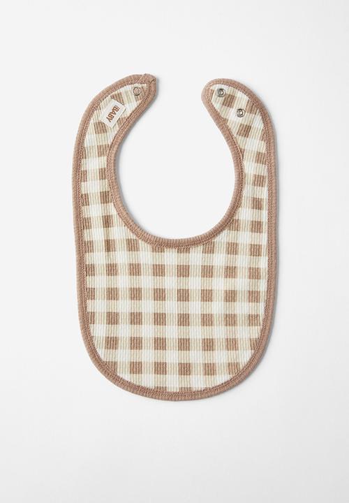 Cotton On - Organic pointelle bib - milk/vintage toys