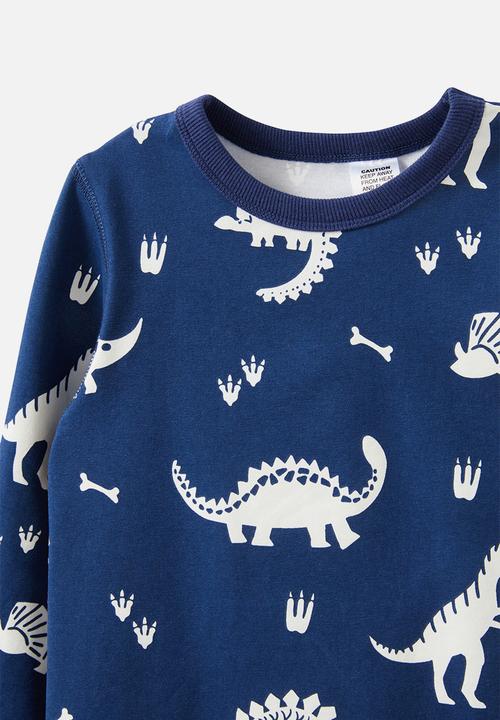 Cotton On - Ace long sleeve pyjama set - in the navy/dino glow