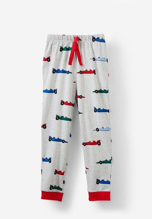 Cotton On - Ace long sleeve pyjama set - cloud marle/racing cars