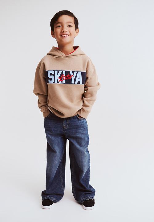 Cotton On - Sammy oversize hoodie - mocha/ski ya later
