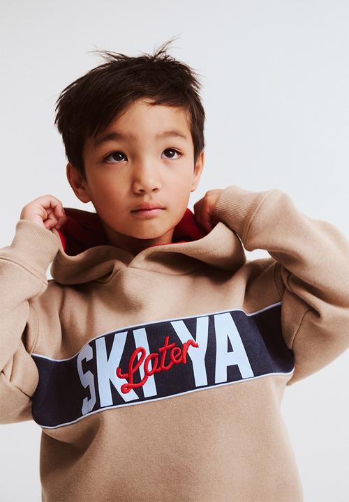 Cotton On - Sammy oversize hoodie - mocha/ski ya later