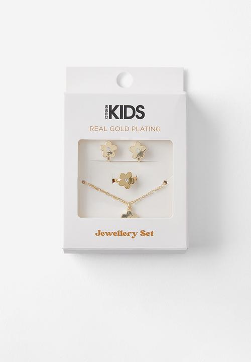 Cotton On - Kids jewellery gift set - gold/flower