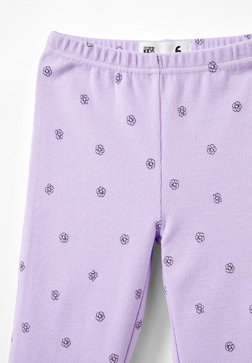 Cotton On - Francine flare pant - lilac drop/dotty floral