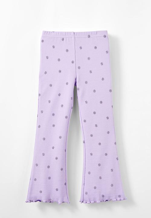 Cotton On - Francine flare pant - lilac drop/dotty floral