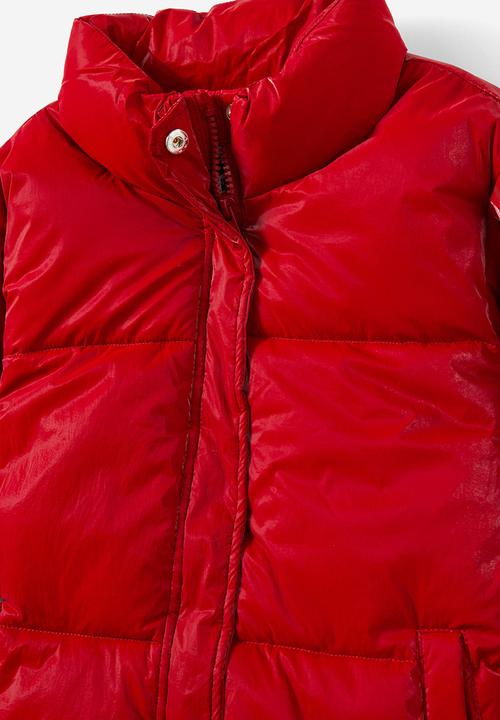 Cotton On - Joy puffer jacket - heritage red