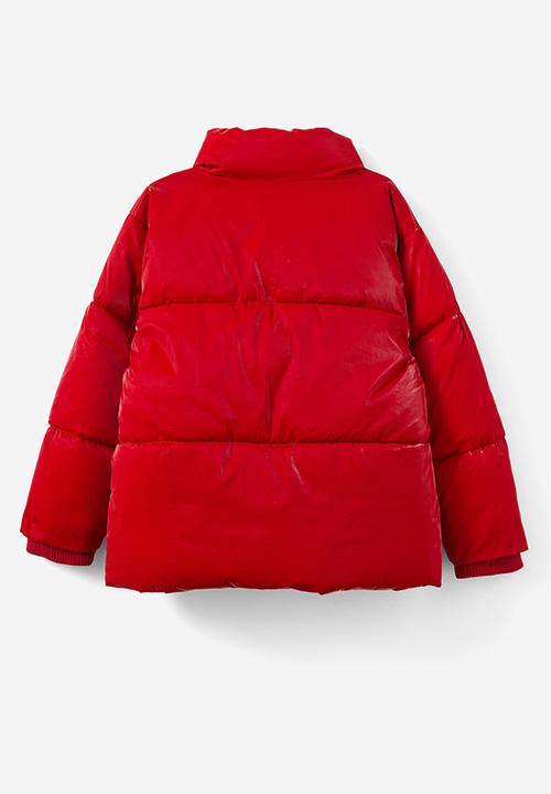 Cotton On - Joy puffer jacket - heritage red