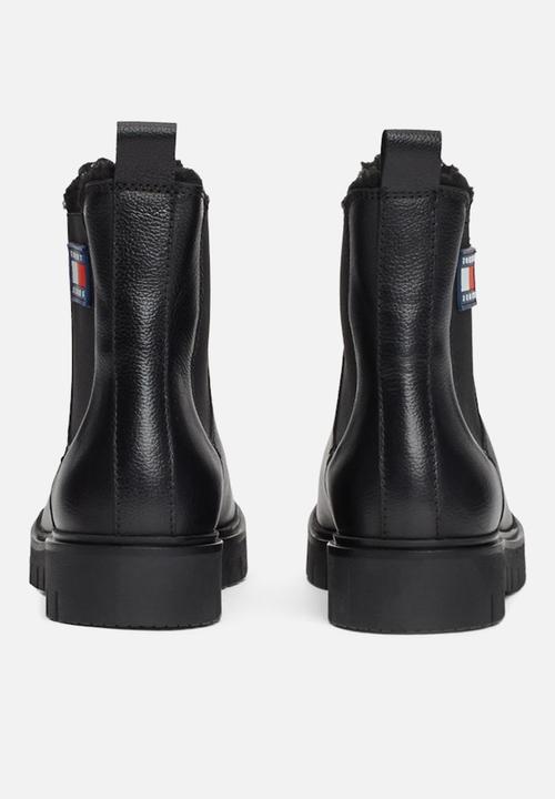 Tommy Hilfiger - Chelsea leather boot - black