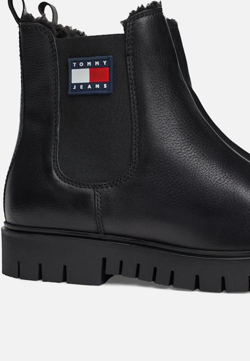 Tommy Hilfiger - Chelsea leather boot - black