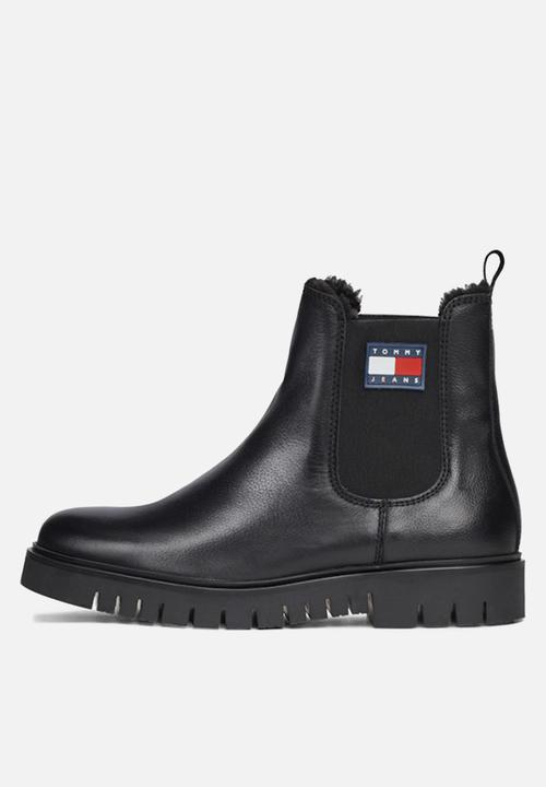 Tommy Hilfiger - Chelsea leather boot - black