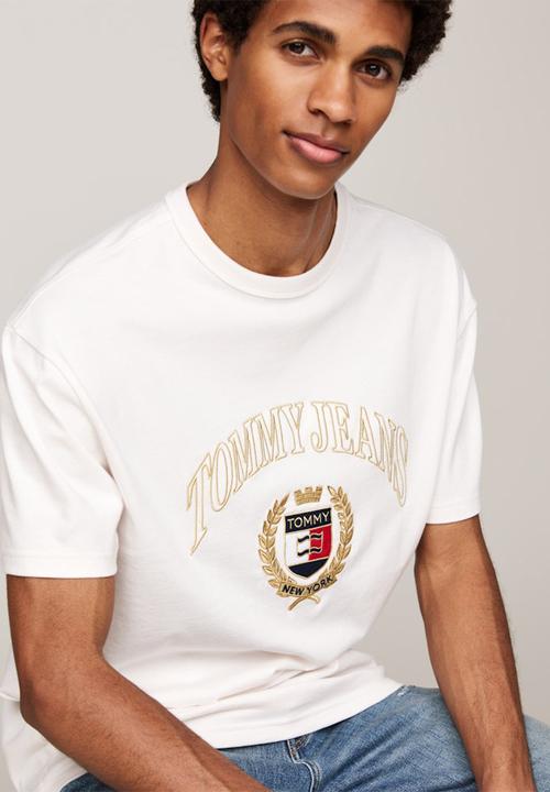 Tommy Hilfiger - Tjm Reg Tj Gold Crest Tee - Ancient White