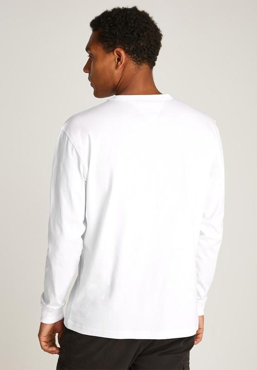 Tommy Hilfiger - Tjm Reg Badge Long Sleeve Tee - White