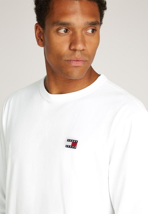 Tommy Hilfiger - Tjm Reg Badge Long Sleeve Tee - White
