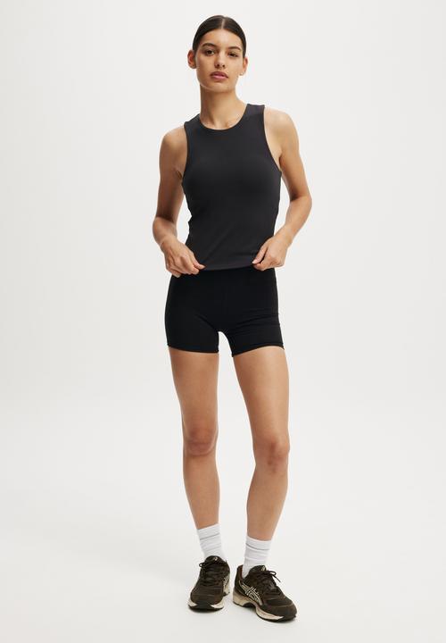 Cotton On - Ultra Soft Racer Tank Top - Black