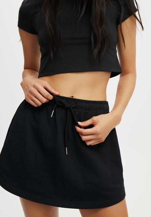 Cotton On - Essential Fleece Skirt - Black