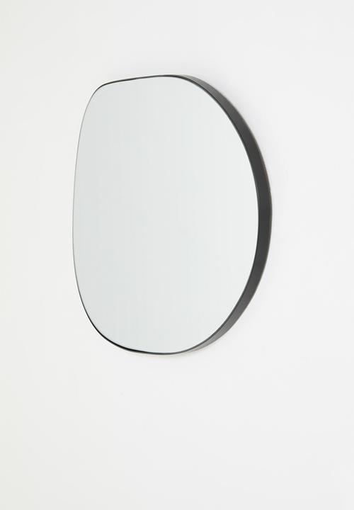 Sixth Floor - Organic Shaped Mirror - Black 