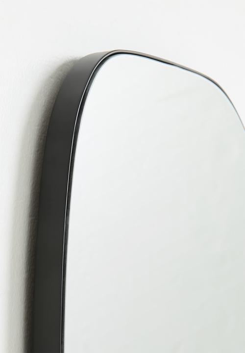 Sixth Floor - Organic Shaped Mirror - Black 