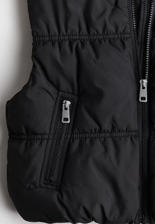 H&M - Puffer gilet - black