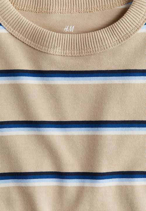 H&M - Long-sleeved t-shirt - beige,multi