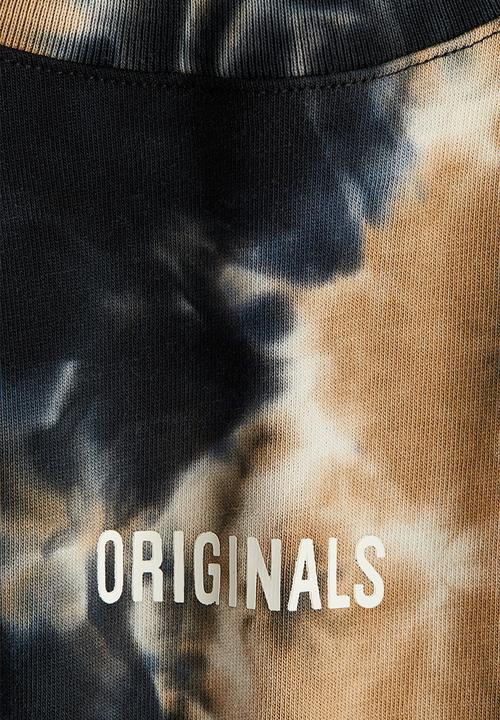 H&M - Cotton jersey T-shirt - dark blue tie-dye