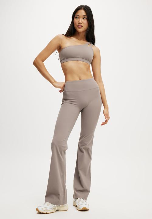 Cotton On - Reform Rib One Shoulder Crop - Desert Grey