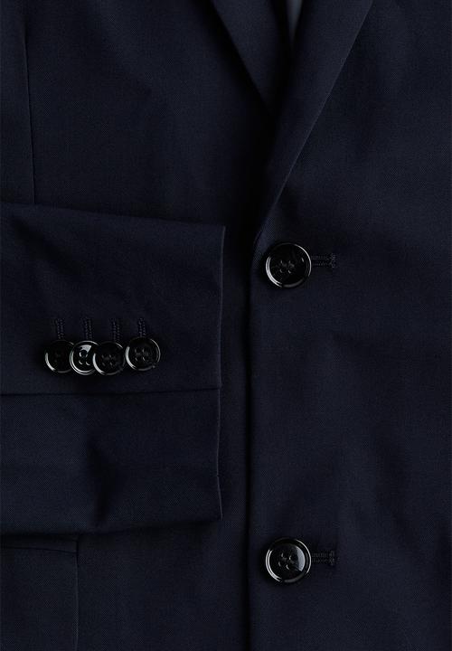 H&M - Slim fit single-breasted jacket - navy blue