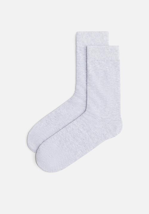 H&M - 5-Pack socks - navy blue & grey marl
