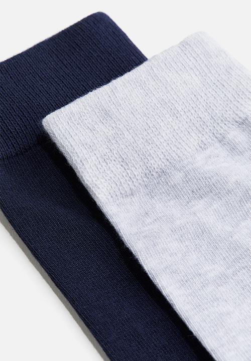 H&M - 5-Pack socks - navy blue & grey marl