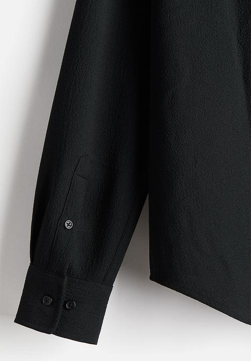 H&M - Regular fit crêpe shirt - black