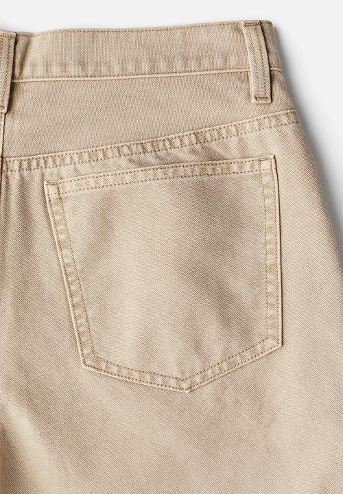 H&M - Baggy canvas trousers - beige