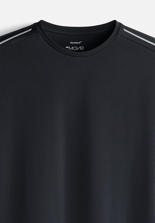 H&M - Regular fit running T-shirt in drymove™ - black