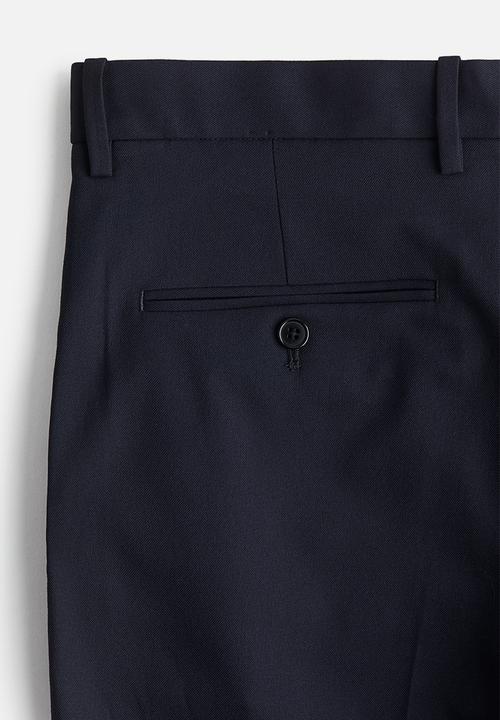 H&M - Regular fit suit trousers - navy blue