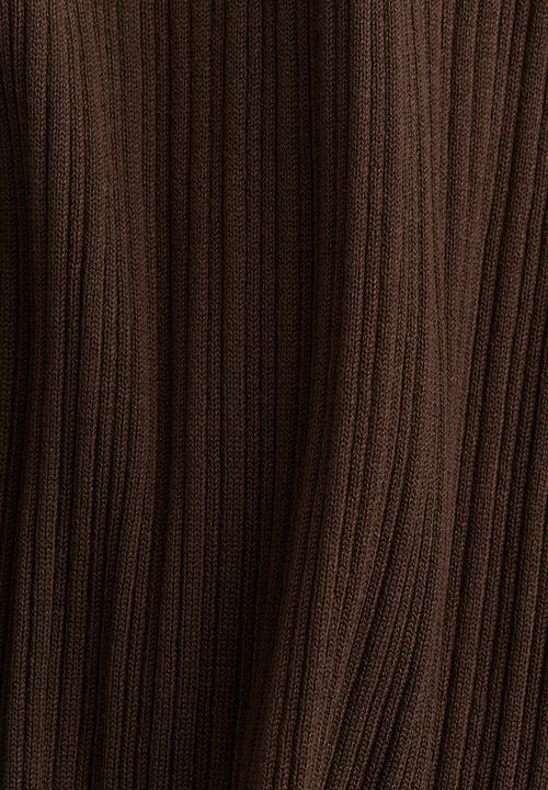 H&M - Rib-knit bodycon dress - dark brown