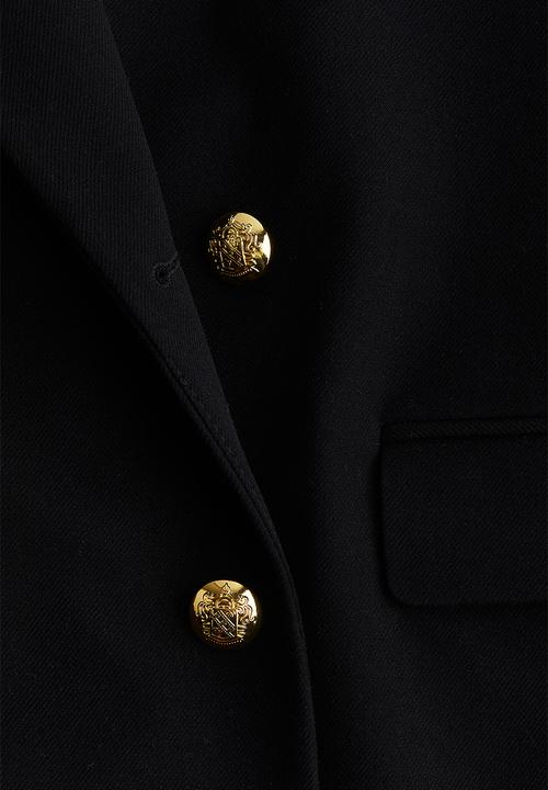 H&M - Double-breasted blazer - black