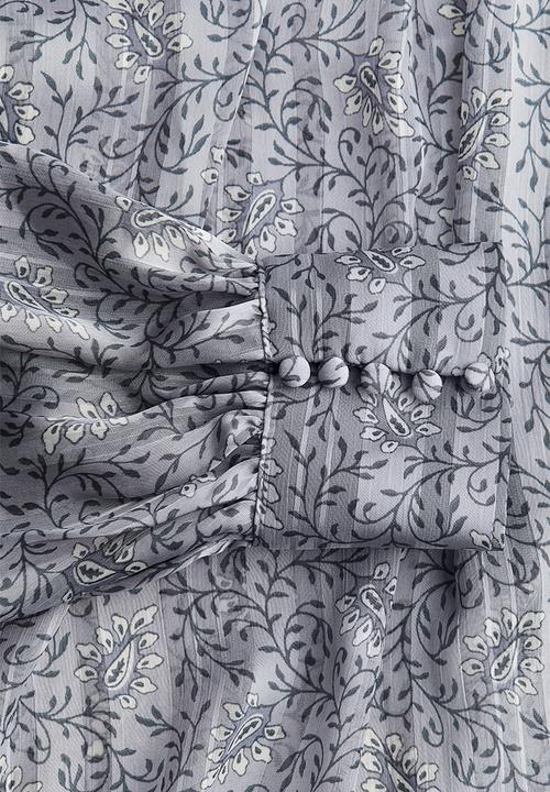 H&M - Patterned blouse - light grey patterned
