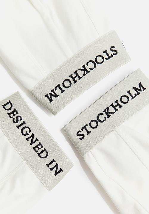 H&M - 3-pack mid trunks lycra® xtra life™ - white,multi