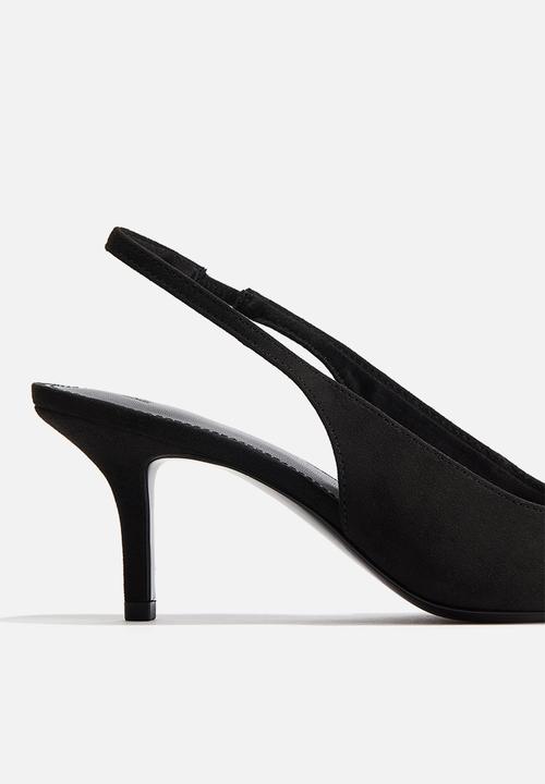 H&M - Pointed slingback court shoes - black