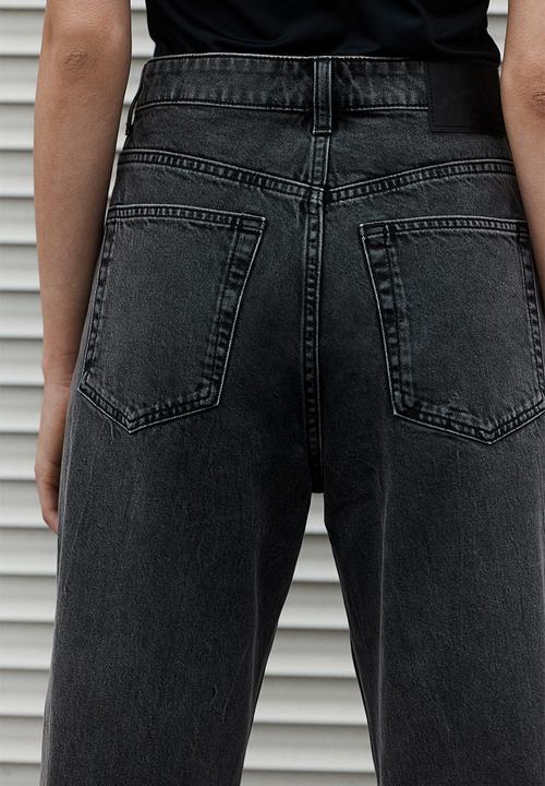 H&M - Wide high jeans - black