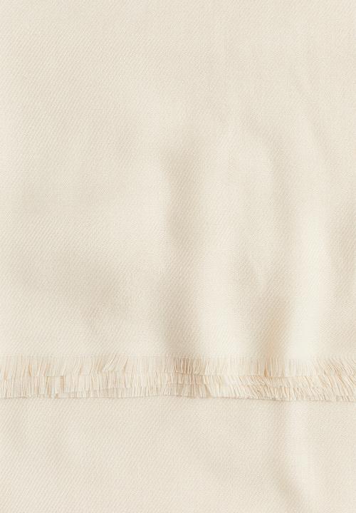 H&M - Large scarf - cream