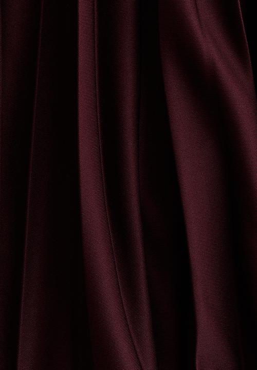 H&M - Pleated skirt - burgundy
