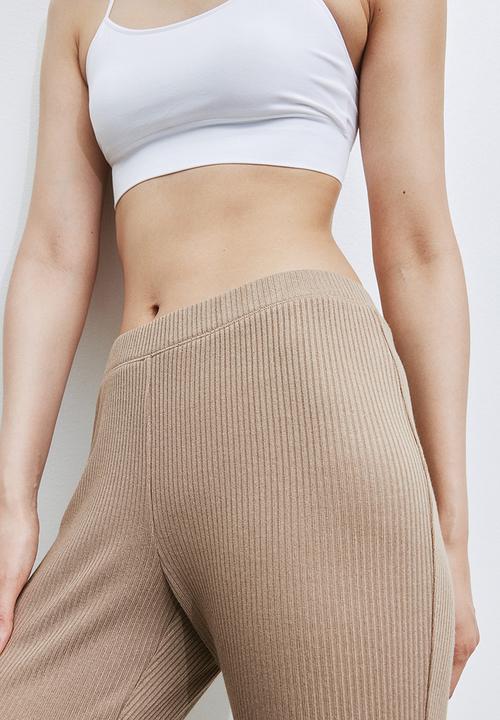 H&M - Flared trousers - beige