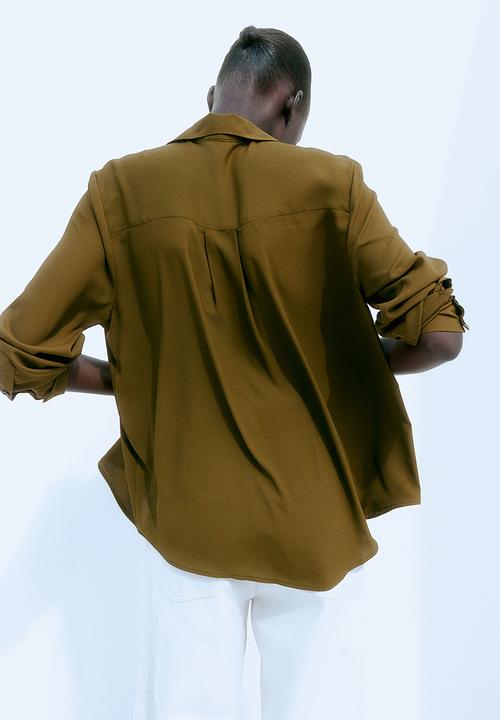 H&M - Crêpe shirt - green