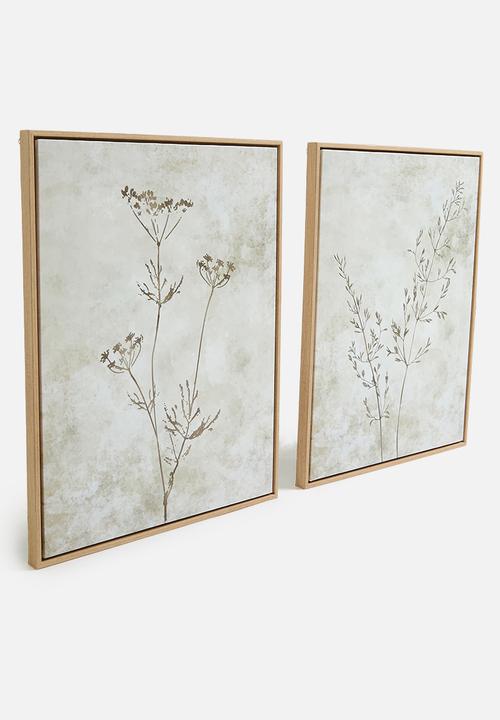 Sixth Floor - Reyna Wall Art Set of 2 - natural