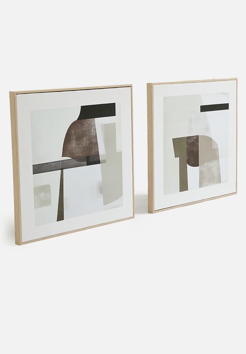 Sixth Floor - Lupa Wall Art Set of 2 - multi