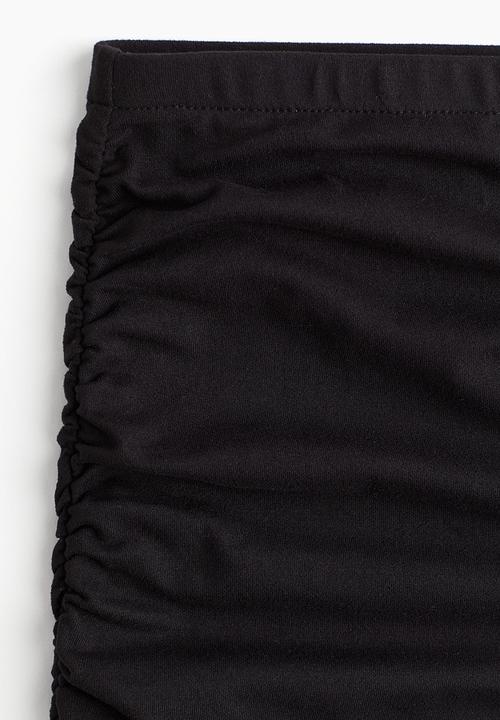 H&M - Gathered maxi skirt - black