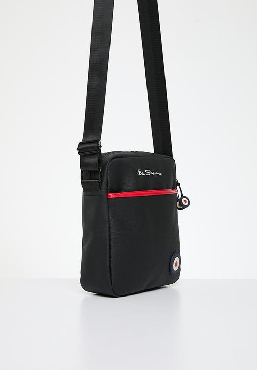 Ben Sherman - Cross Body PU Lea Bag - Black