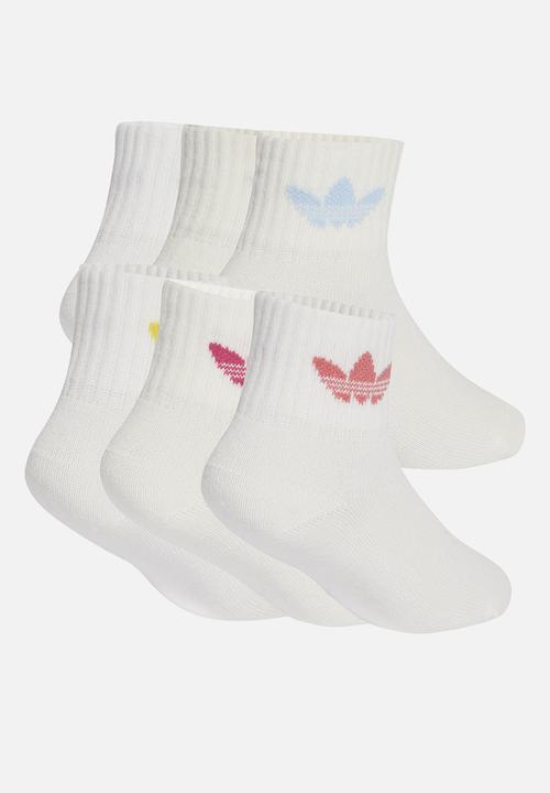 adidas Originals - Kids Sock 6 Pack - White