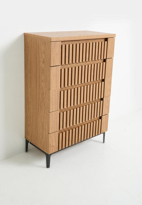 Sixth Floor - Giselle 5 drawer - natural